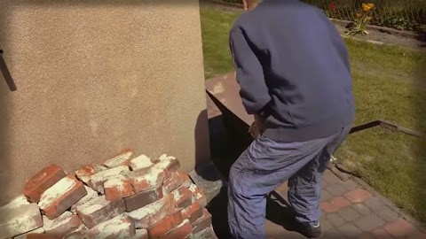 Nowy mieszkaniec w domku drewnianym, podbramkusy i bażanty